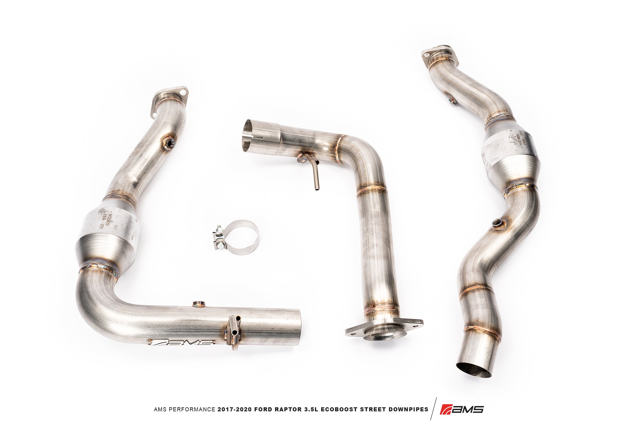 AMS PERFORMANCE STREET DOWNPIPES: 2017–2020 FORD F-150 RAPTOR