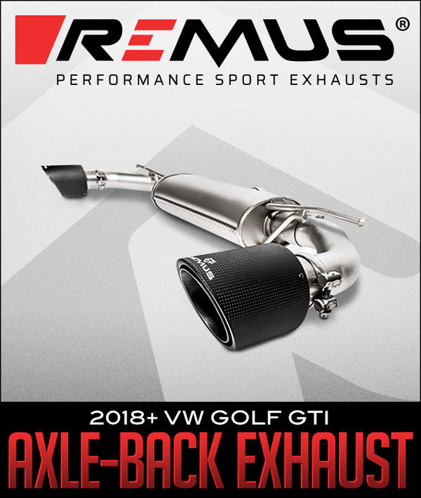 REMUS EXHAUST SYSTEMS AXLE-BACK: 2018+ VW GOLF GTI