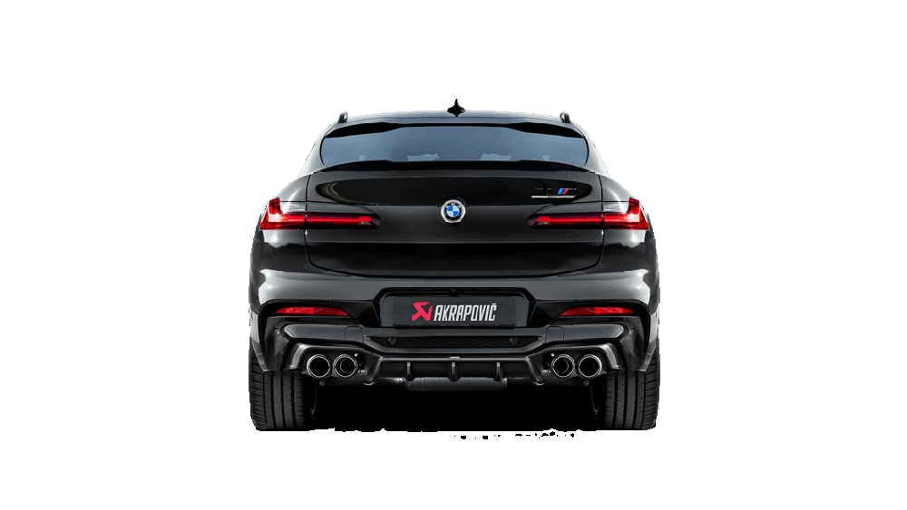 Akrapovic Rear Carbon Fiber Diffuser (High Gloss) - BMW / F98 / X4 M