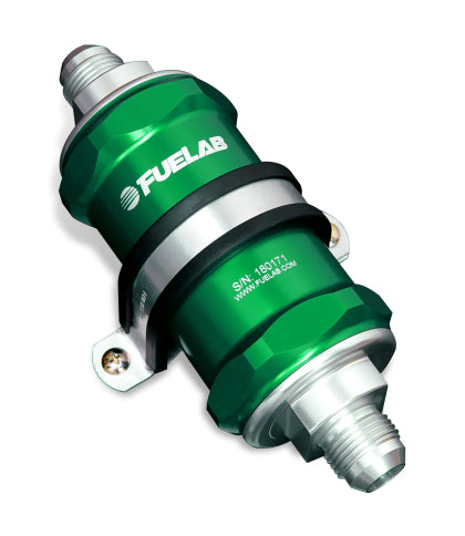 Fuelab 818 In-Line Fuel Filter Standard -6AN In/Out 6 Micron Fiberglass