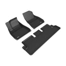 3D MAXpider 20-22 Tesla Model 3 Kagu 1st & 2nd Row Floormats - Black-1