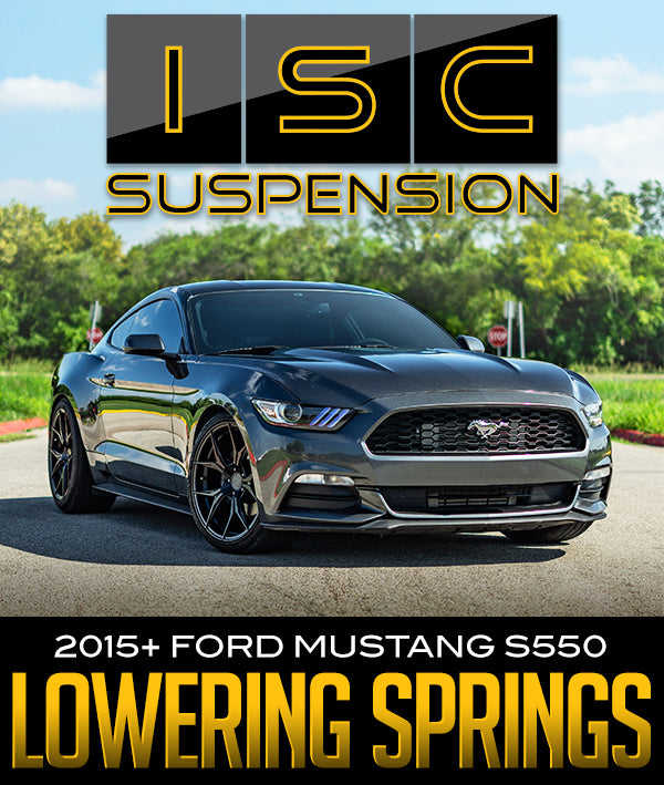ISC SUSPENSION TRIPLE S LOWERING SPRINGS: 2015+ FORD MUSTANG S550 - 0