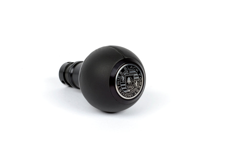 BFI GS2 Heavy Weight Shift Knob - Black Nappa Leather - Black Anodized (BMW Fitment) - 0