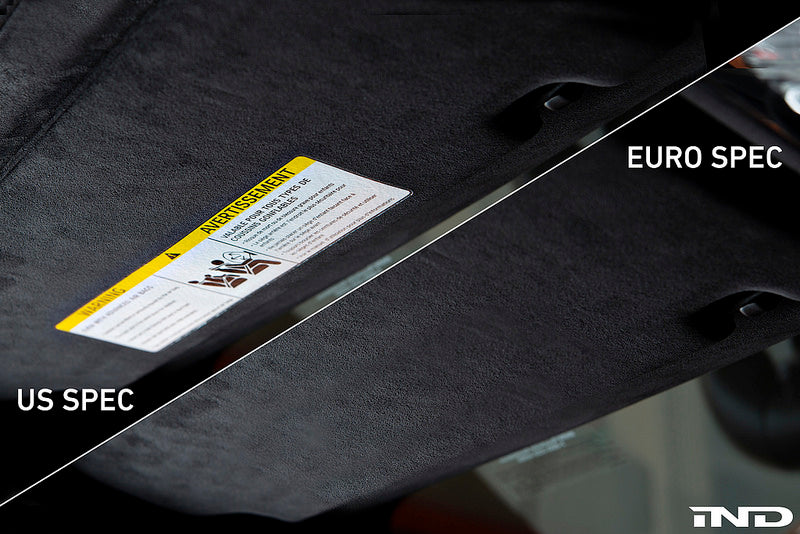 BMW G30 5-Series Alcantara European Sun Visor Set