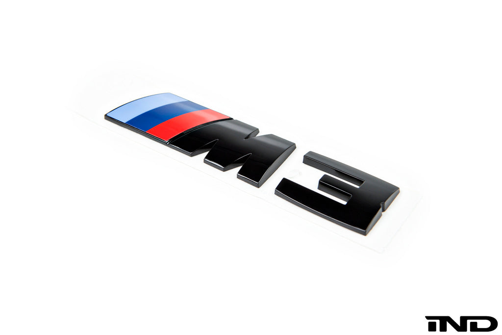 BMW F80 M3 Trunk Emblem - Gloss Black - 0