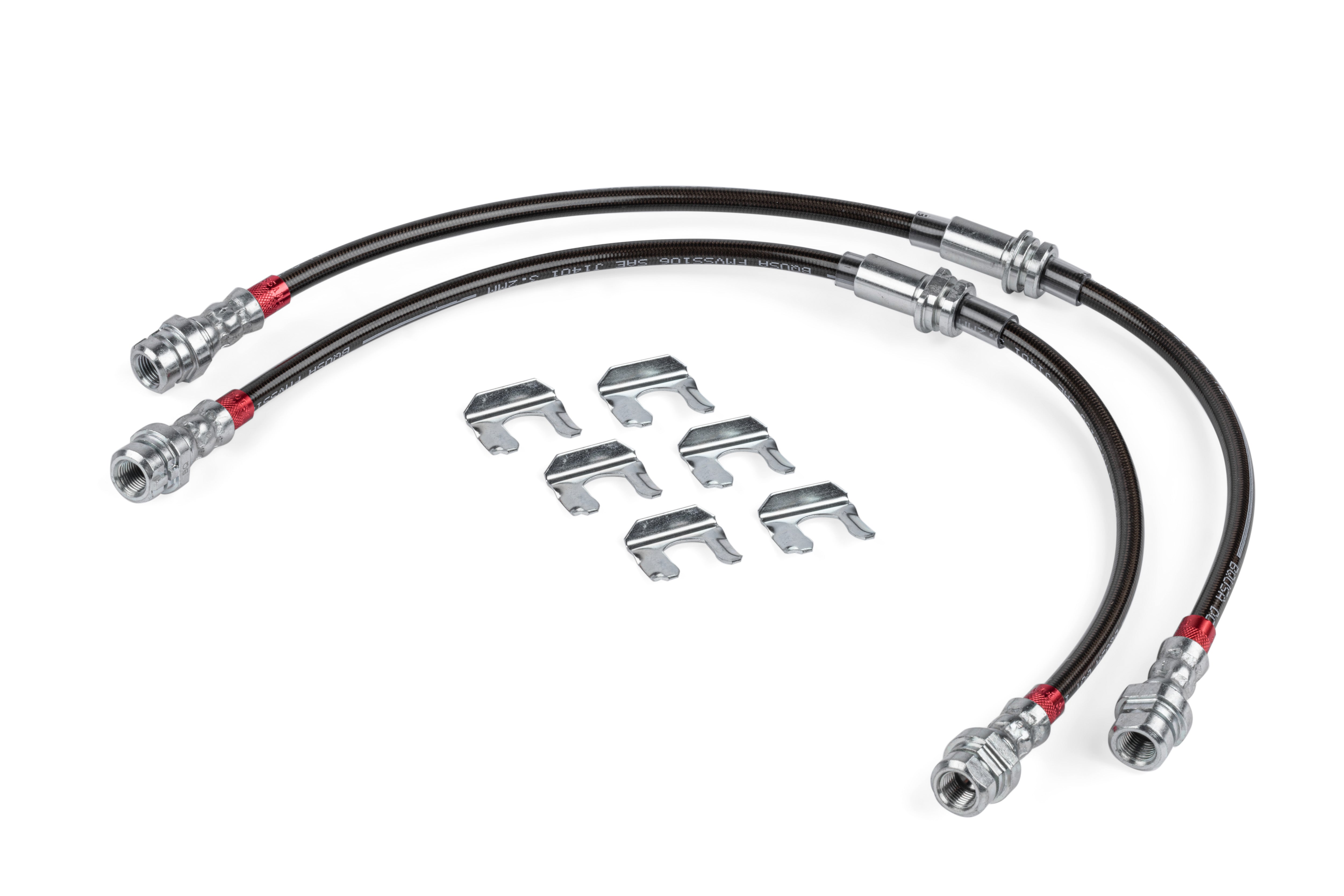 APR Braided Stainless Steel Front Brake Lines For MK5/MK6 VW R32/R