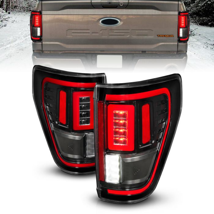 ANZOUSA CLEAR LENS LED TAILLIGHT: 2021+ FORD F-150