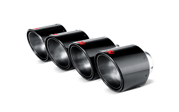 Tail pipe set (Carbon,dia 115 mm)