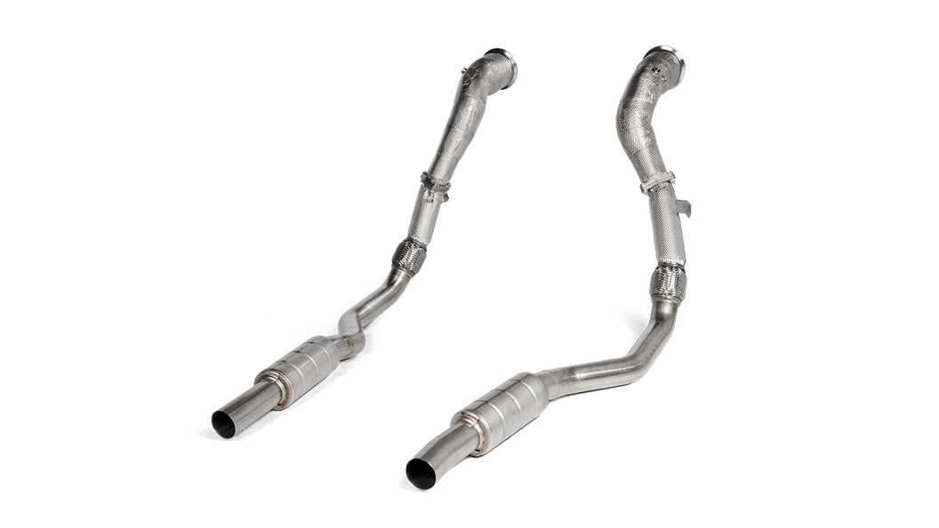 Akrapovic 2021+ Audi RS6/RS7 Avant/Sportback (C8) DownPipe (SS) w/Link Pipe Set (Does Not Fit w/L-AU/SS/6)
