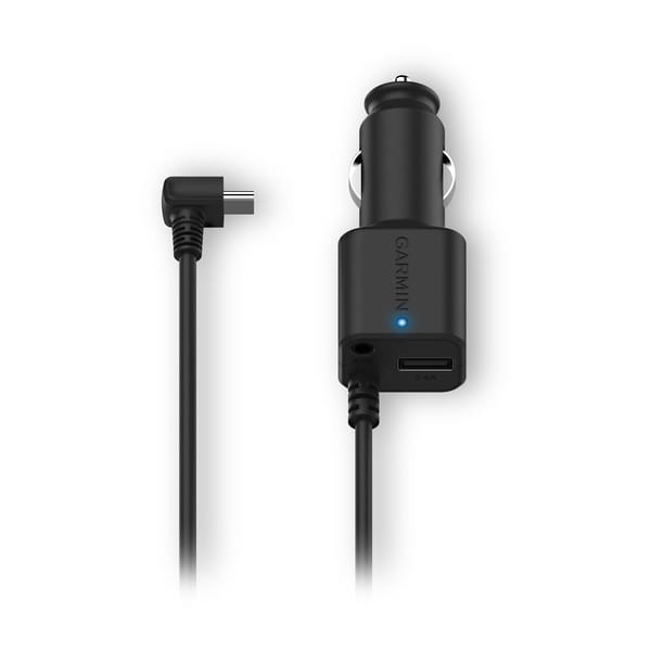 Garmin Vehicle Power Cable with Extra USB Charging Port