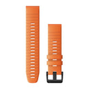 Garmin QuickFit 22 Watch Bands. Ember Orange Silicone-1