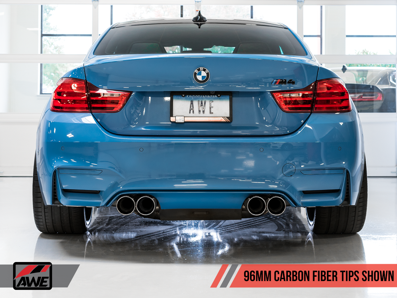 AWE SwitchPath™ Exhaust for BMW F8X M3/M4 - Non-Resonated - Carbon Fiber Tips