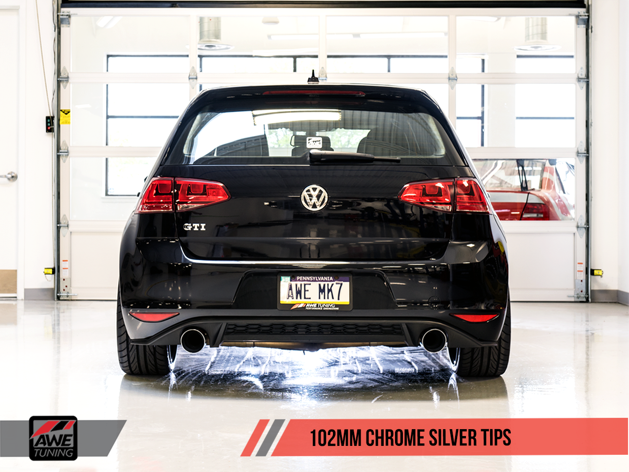 AWE Track Edition Exhaust for VW MK7 GTI - Chrome Silver Tips