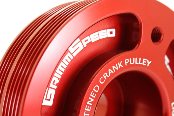 Lightweight Crank Pulley Red - Subaru All EJ Engines