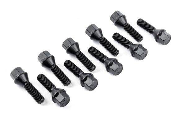 DINAN LUG BOLT KIT. CONE SEAT. M12x32mm. BLK