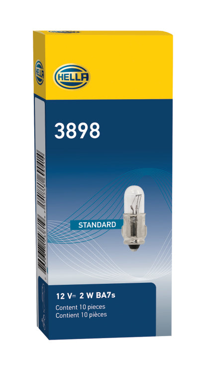 Hella 3898 12V 2W BA7s T2 Halogen Bulb (Min Order Qty 10) - 0