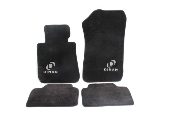 DINAN F10 MATS; BLACK W/ SILVER LOGO