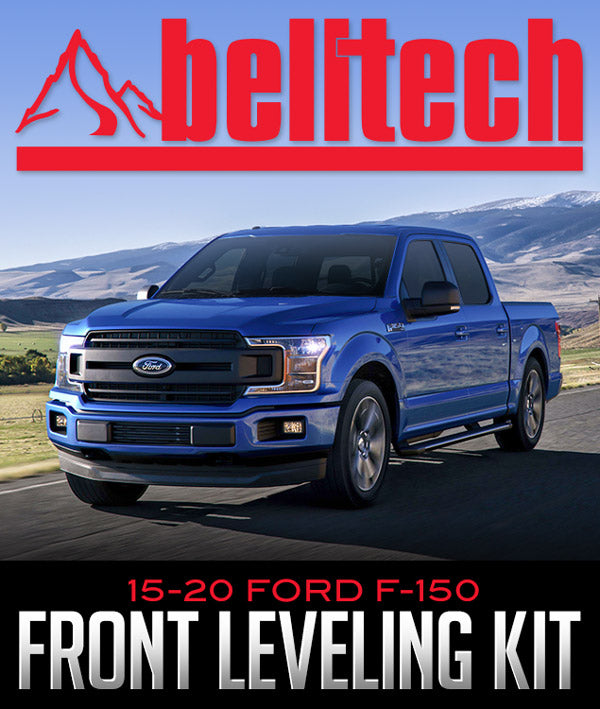 BELLTECH 0-3" FRONT LEVELING COILOVER KIT: 2015–2020 FORD F-150