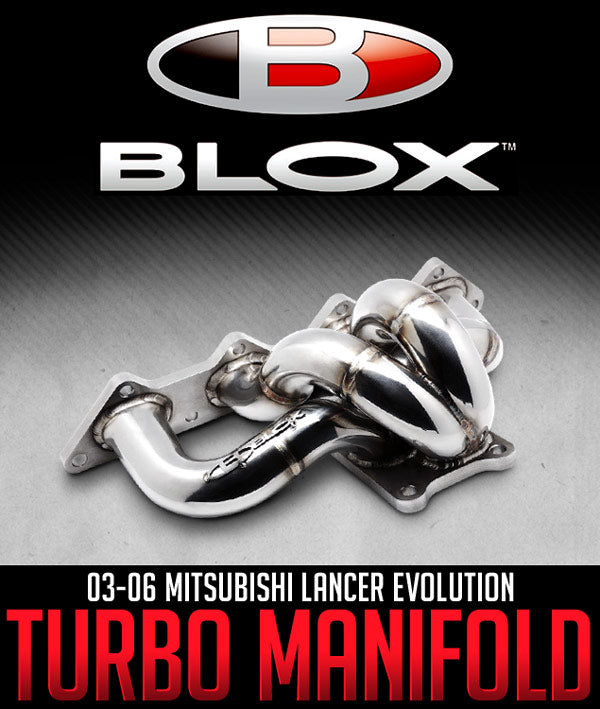 BLOX RACING BIG TUBE TURBO MANIFOLD: 2003–2006 MITSUBISHI LANCER EVOLUTION