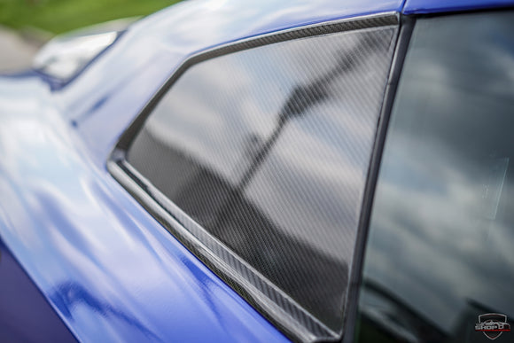 The Shop Houston Command Performance Carbon Fiber Rear Quarter Window Deletes For Nissan GTR