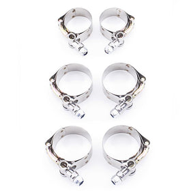 HYBRID RACING 06-11 CIVIC SI RADIATOR HOSE T BOLT CLAMP KIT