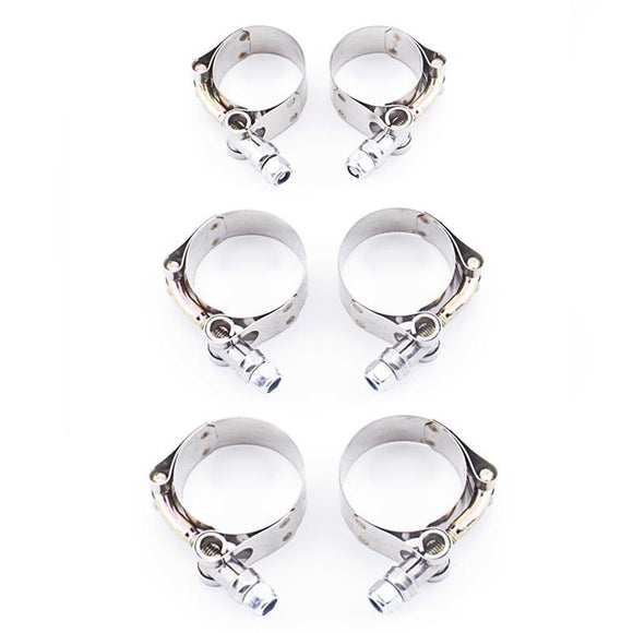 HYBRID RACING 06-11 CIVIC SI RADIATOR HOSE T BOLT CLAMP KIT