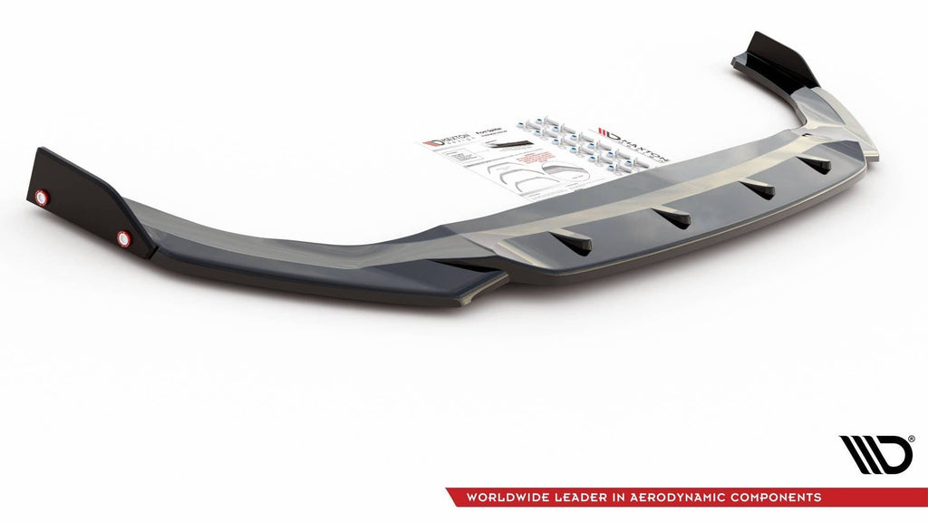 Maxton Design Front Splitter + Flaps V.2 Volkswagen Golf Mk8 GTi / R-Line