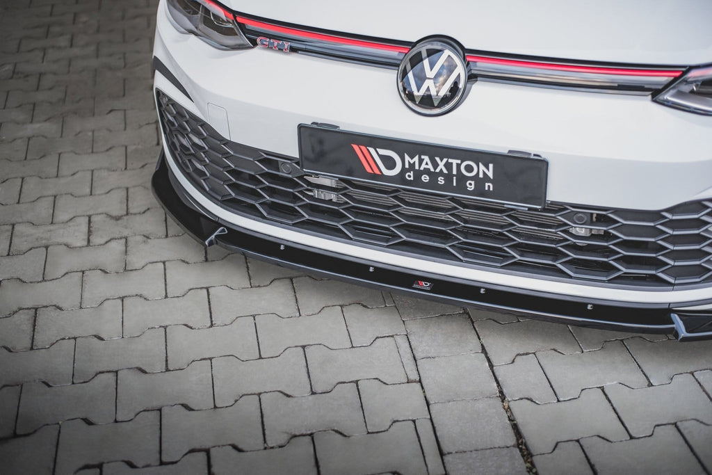 Maxton Design Front Splitter + Flaps V.3 Volkswagen Golf Mk8 GTi / R-Line