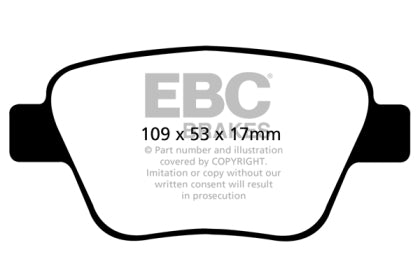 Rear | EBC RedStuff Ceramic Race Brake Pads | Mk5 | Mk6 | B7 272mm Rotors - 0