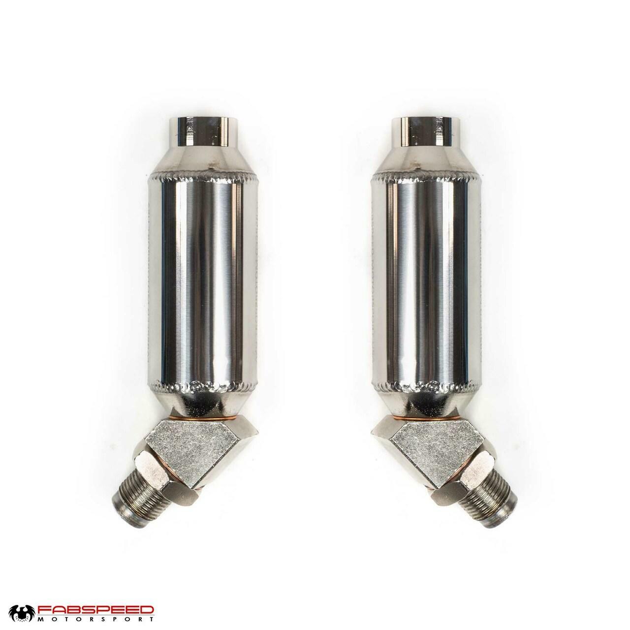 Fabspeed Universal 45 Degree O2 Spacers with Catalytic Converters - Pair