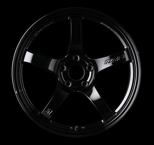 Gram Lights 57CR 18x9.5 +38 5x100 Glossy Black Wheel