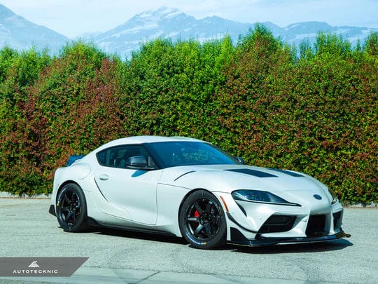 AUTOTECKNIC FRONT BUMPER DRY CARBON CANARD SET - A90 SUPRA 2020-UP