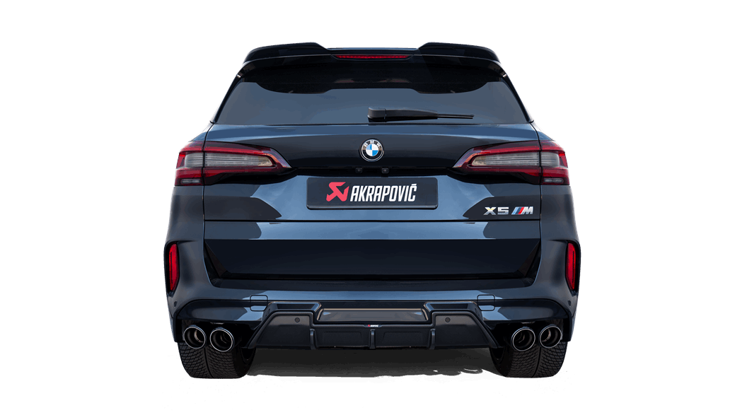 Akrapovic 2020+ BMW X5M (F95)/X6M (F96) Slip-On Line (Titanium) w/Carbon Fiber Titanium Tips - 0