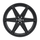 Forgestar X6 24x10 / 6x135 BP / ET25 / 6.5in BS Satin Black Wheel-2