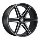 Forgestar X6 24x10 / 6x135 BP / ET25 / 6.5in BS Satin Black Wheel-1