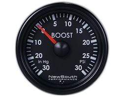 New South Performance Indigo Boost Gauge | 52mm 0-30 PSi 0-30 In