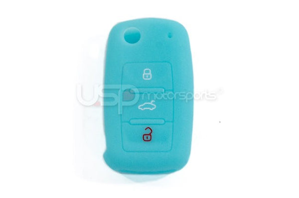 Silicone Glow In The Dark Key Fob Jelly (VW Models)- Blue