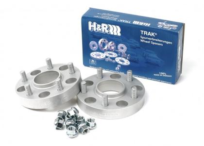 H&R Trak+ 25mm DRM Wheel Adaptor Bolt 5/114.3 Center Bore 64.1 Stud Thread 12x1.5 - Black