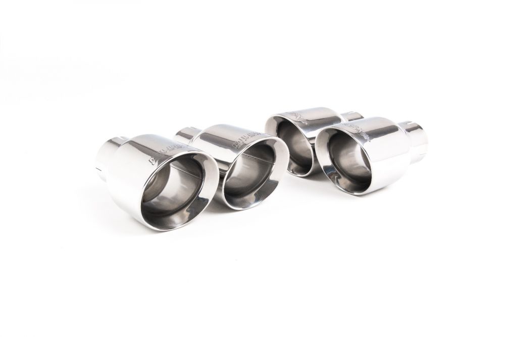 Milltek Resonated And Valved Cat-Back Exhaust System With Quad Polished Tips  - Audi SQ5 3.0 TFSI