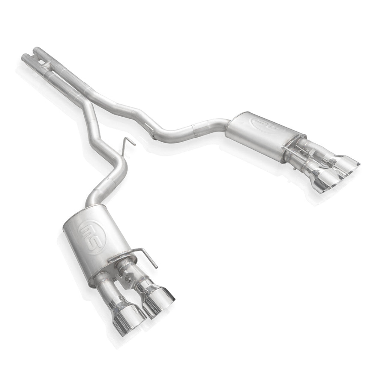 Stainless Works 2020 Ford GT500 Legend Catback X-Pipe Exhaust Factory Connect - Black Tips