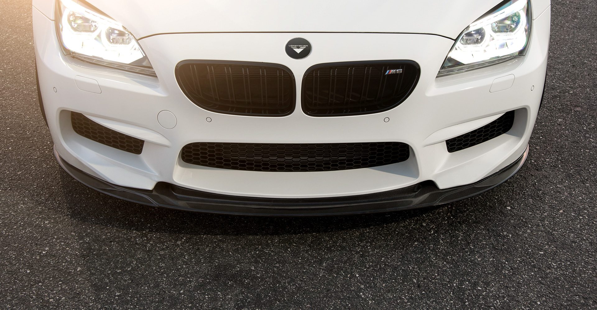 Vorsteiner BMW F12 M6 VRS GTS-V Aero Performance Front Spoiler Carbon Fiber PP 1x1 Glossy - 0