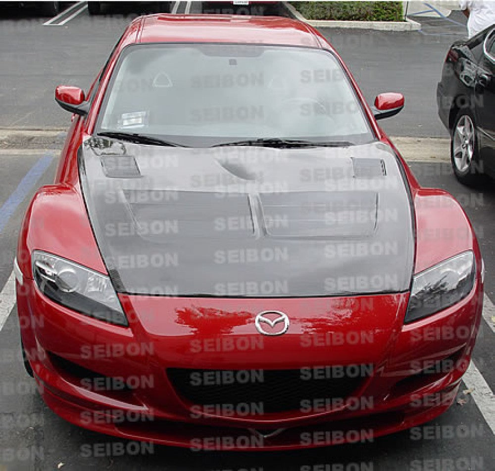 Seibon 04-08 Mazda RX8 TSII Carbon Fiber Hood - 0