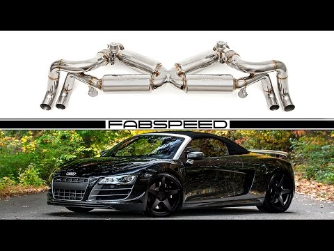 Fabspeed Audi R8 V10 Valvetronic Supersport X-Pipe Exhaust System (2009-2015)-10