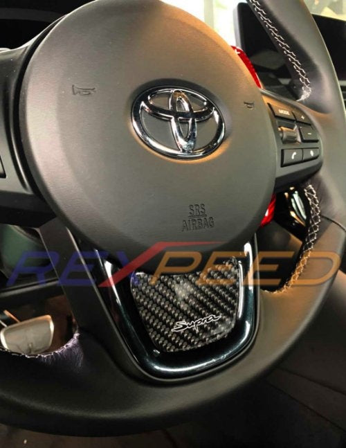 Supra 2020 Carbon Steering Wheel Badge - 0
