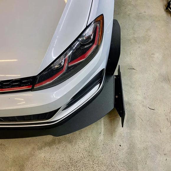 CJM Industries CFD Tested Track Chassis Mounted Splitter - MK7.5 GTI 2018-2021 V3