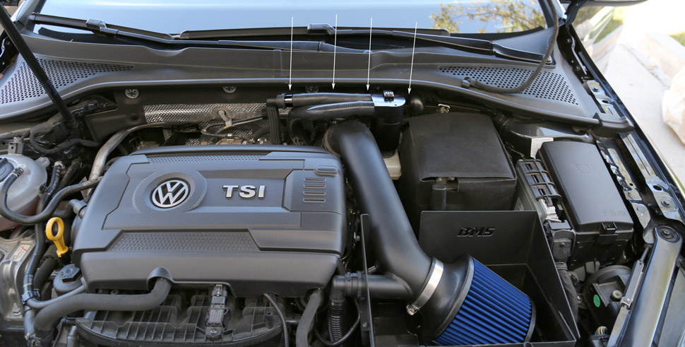 BMS Oil Catch Can Kit for Volkswagen MK7 - 0