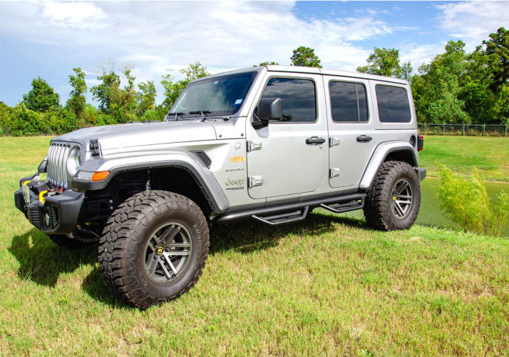 N-Fab Podium LG 2018 Jeep Wrangler JL 4DR SUV - Full Length - Tex. Black - 3in - 0