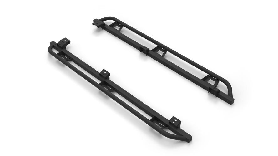 N-Fab Trail Slider Steps 15-20 Chevy/GMC Colorado/Canyon Crew Cab All Beds - SRW - Textured Black