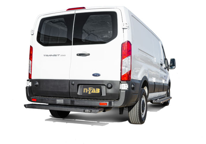 N-Fab Growler Fleet 07-18 Mercedes Sprinter 3 Door Van - Rear Door Step - Tex. Black - 0