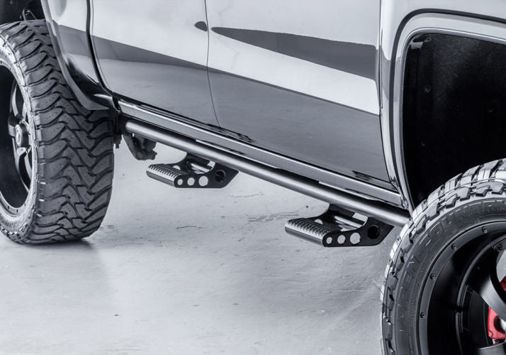 N-Fab RKR Rails 16-18 Toyota Tacoma Access Cab SRW - Tex. Black - Cab Length - 1.75in - 0